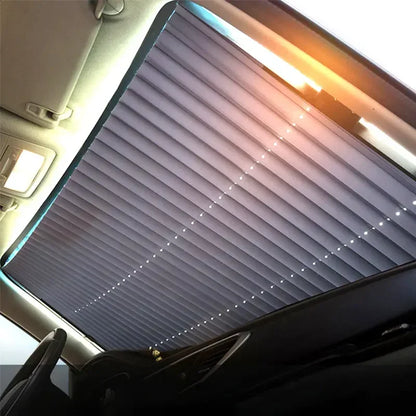 Car Front/Rear Window Sunshades Retractable Windshield Curtains for Sun Visor Car Sun Shades Summer UV Blocking Sun Protective