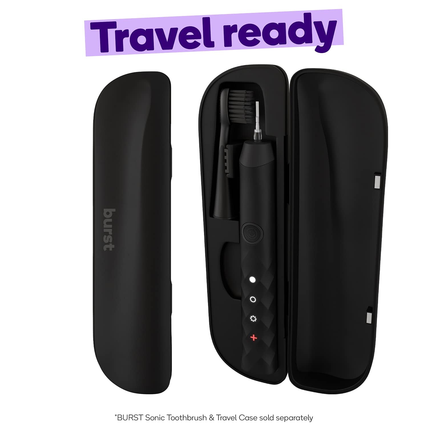 Toothbrush Travel Case Sonic Toothbrush, Black (Case Only)