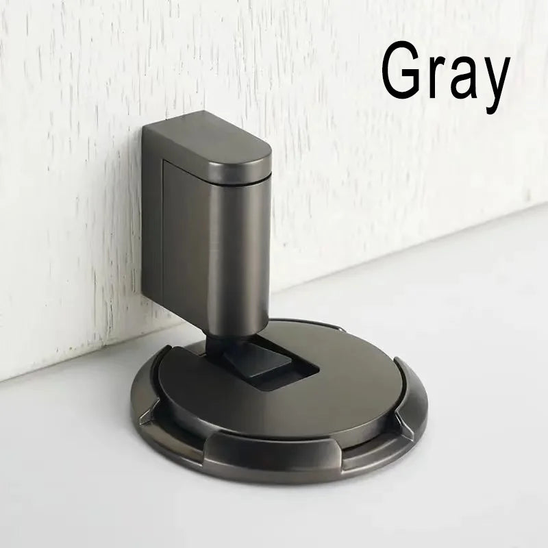 Windproof Door Stopper Indoor Heavy Duty Floor Door Stop Keep Door Open Mechanical No Drilling Door Stopper with Screws